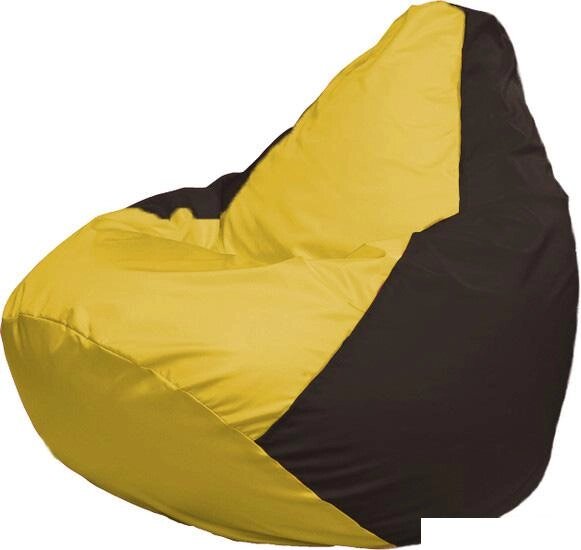 Кресло-мешок Flagman Груша Макси Г2.1-261 (жёлтый/коричневый) от компании Интернет-магазин marchenko - фото 1