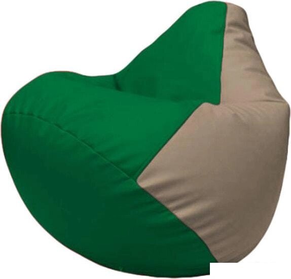 Кресло-мешок Flagman Груша Макси Г2.3-0102 (зелёный/светло-серый) от компании Интернет-магазин marchenko - фото 1