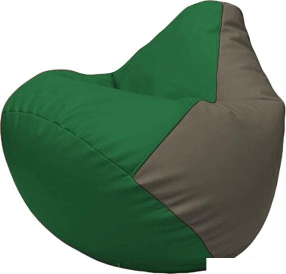 Кресло-мешок Flagman Груша Макси Г2.3-0117 (зелёный/серый) от компании Интернет-магазин marchenko - фото 1