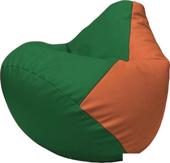Кресло-мешок Flagman Груша Макси Г2.3-0123 (зелёный/оранжевый) от компании Интернет-магазин marchenko - фото 1