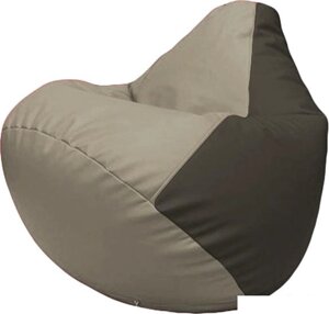 Кресло-мешок Flagman Груша Макси Г2.3-0216 (светло-серый/черный)