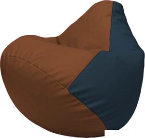 Кресло-мешок Flagman Груша Макси Г2.3-0715 (коричневый/синий)