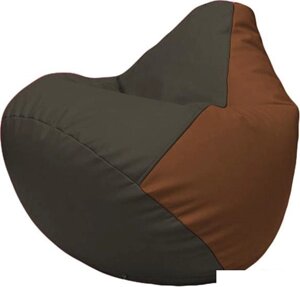 Кресло-мешок Flagman Груша Макси Г2.3-1607 (черный/коричневый)