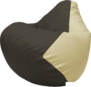 Кресло-мешок Flagman Груша Макси Г2.3-1610 (черный/светло-бежевый)