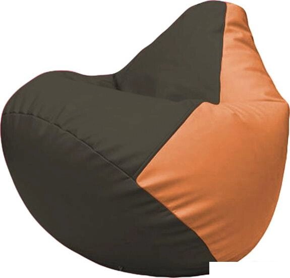 Кресло-мешок Flagman Груша Макси Г2.3-1620 (черный/оранжевый) от компании Интернет-магазин marchenko - фото 1