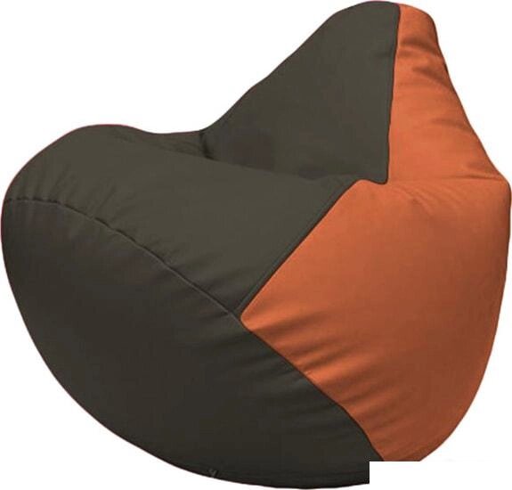 Кресло-мешок Flagman Груша Макси Г2.3-1623 (черный/оранжевый) от компании Интернет-магазин marchenko - фото 1