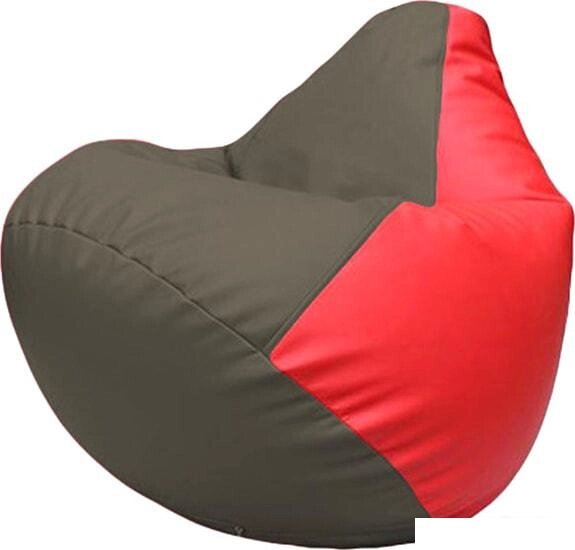 Кресло-мешок Flagman Груша Макси Г2.3-1709 (серый/красный) от компании Интернет-магазин marchenko - фото 1