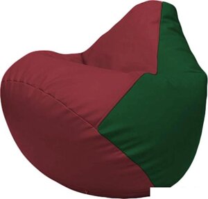 Кресло-мешок Flagman Груша Макси Г2.3-2101 (бордовый/зелёный)