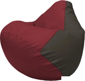 Кресло-мешок Flagman Груша Макси Г2.3-2116 (бордовый/чёрный)