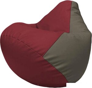 Кресло-мешок Flagman Груша Макси Г2.3-2117 (бордовый/серый)