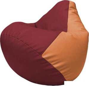 Кресло-мешок Flagman Груша Макси Г2.3-2120 (бордовый/оранжевый)