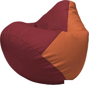 Кресло-мешок Flagman Груша Макси Г2.3-2123 (бордовый/оранжевый)