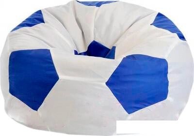 Кресло-мешок Flagman Мяч Стандарт М1.1-11 (белый/синий) от компании Интернет-магазин marchenko - фото 1