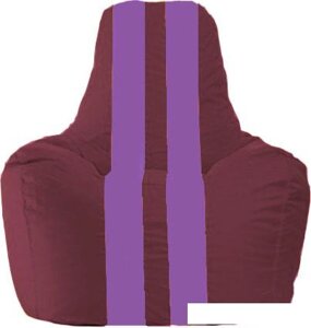Кресло-мешок Flagman Спортинг С1.1-302 (бордовый/сиреневый)