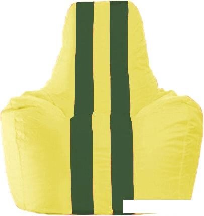 Кресло-мешок Flagman Спортинг С1.1-452 (желтый/темно-зеленый) от компании Интернет-магазин marchenko - фото 1