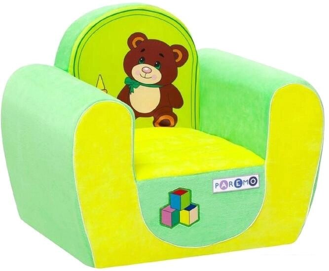 Кресло-мешок Paremo Медвежонок PCR316-03 (желтый/салатовый) от компании Интернет-магазин marchenko - фото 1