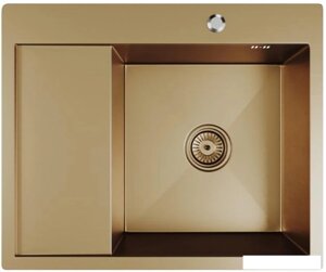 Кухонная мойка Mixline Pro 552928 (бронза, с сифоном)