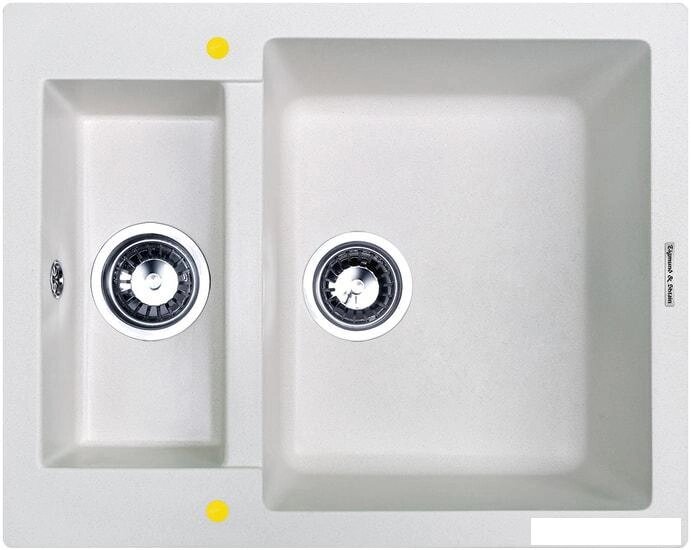 Кухонная мойка Zigmund & Shtain Rechteck 600.2 (белый жемчуг) от компании Интернет-магазин marchenko - фото 1