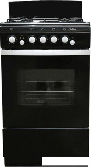 Кухонная плита De luxe 5040.36Г (Щ) (черная) от компании Интернет-магазин marchenko - фото 1