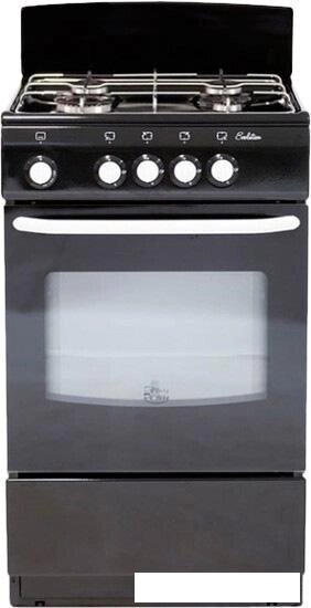 Кухонная плита De luxe 5040.38Г (Щ) (черный) от компании Интернет-магазин marchenko - фото 1