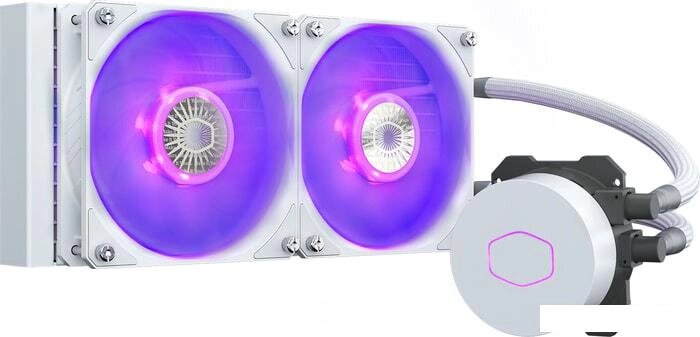 Кулер для процессора Cooler Master Masterliquid ML240L V2 RGB White Edition MLW-D24M-A18PC-RW от компании Интернет-магазин marchenko - фото 1