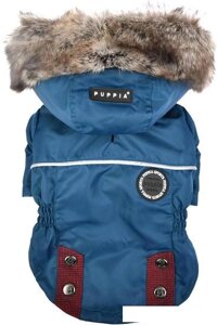 Куртка для животных Puppia Brock с капюшоном PAUD-JM1851-TE-XL (синий)