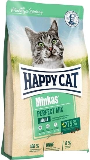 Лакомство для кошек Happy Cat Minkas Perfect Mix с птицей, ягненком и рыбой 1.5 кг от компании Интернет-магазин marchenko - фото 1