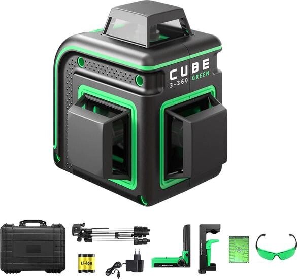 Лазерный нивелир ADA Instruments Cube 3-360 Green Ultimate Edition A00569 от компании Интернет-магазин marchenko - фото 1