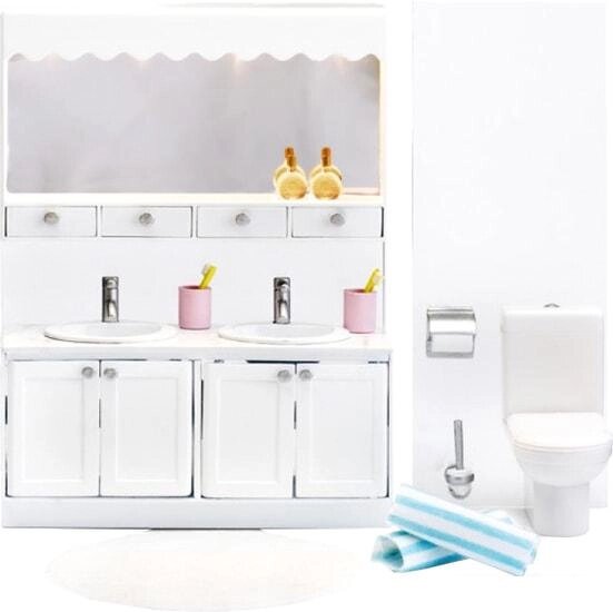 Мебель для кукольного домика Lundby Ванная с 2 раковинами 60208800 от компании Интернет-магазин marchenko - фото 1