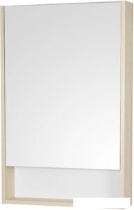 Мебель для ванных комнат Акватон Шкаф с зеркалом Сканди 55 1A252102SDB20 (белый/дуб верона)