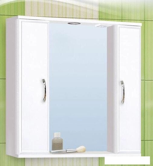 Мебель для ванных комнат Vako Шкаф с зеркалом Венеция 80 от компании Интернет-магазин marchenko - фото 1
