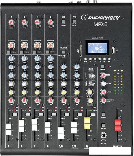 Микшерный пульт Audiophony MPX8 от компании Интернет-магазин marchenko - фото 1