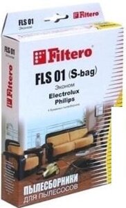 Многоразовый мешок Filtero FLS 01(S-bag) (4) Эконом
