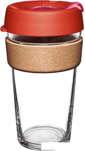 Многоразовый стакан KeepCup Brew Cork L Daybreak 454мл (красный)