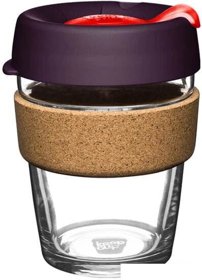 Многоразовый стакан KeepCup Brew Cork M Red Bells 340мл (бордовый) от компании Интернет-магазин marchenko - фото 1