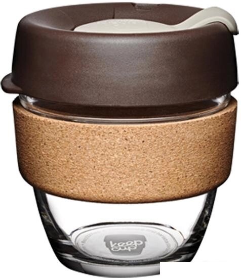 Многоразовый стакан KeepCup Brew Cork S Almond 227мл (коричневый) от компании Интернет-магазин marchenko - фото 1