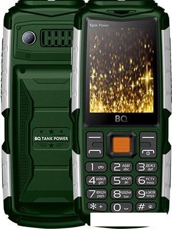 Мобильный телефон BQ-Mobile BQ-2430 Tank Power (зеленый) от компании Интернет-магазин marchenko - фото 1