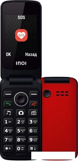 Мобильный телефон Inoi 247B (красный) от компании Интернет-магазин marchenko - фото 1
