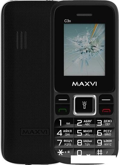 Мобильный телефон Maxvi C3n (черный) от компании Интернет-магазин marchenko - фото 1