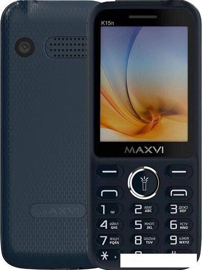 Мобильный телефон Maxvi K15n (синий) от компании Интернет-магазин marchenko - фото 1