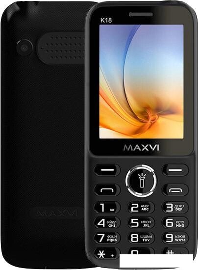 Мобильный телефон Maxvi K18 (черный) от компании Интернет-магазин marchenko - фото 1