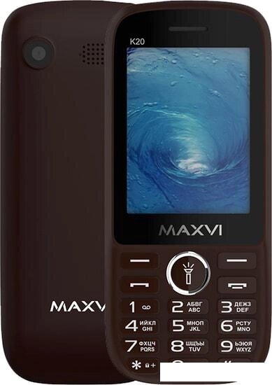 Мобильный телефон Maxvi K20 (коричневый) от компании Интернет-магазин marchenko - фото 1