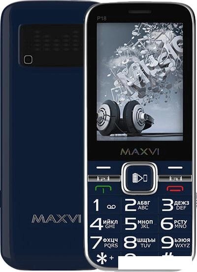Мобильный телефон Maxvi P18 (синий) от компании Интернет-магазин marchenko - фото 1