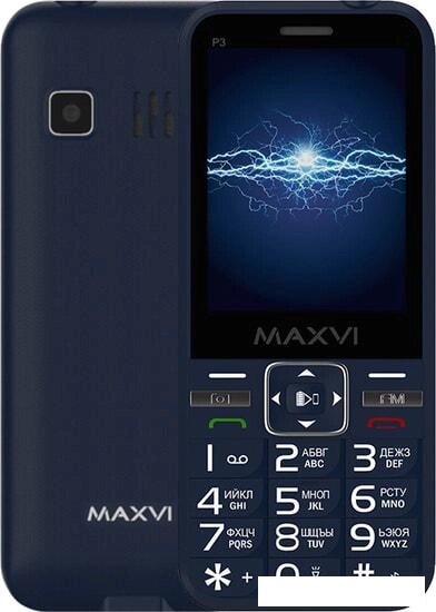 Мобильный телефон Maxvi P3 (синий) от компании Интернет-магазин marchenko - фото 1