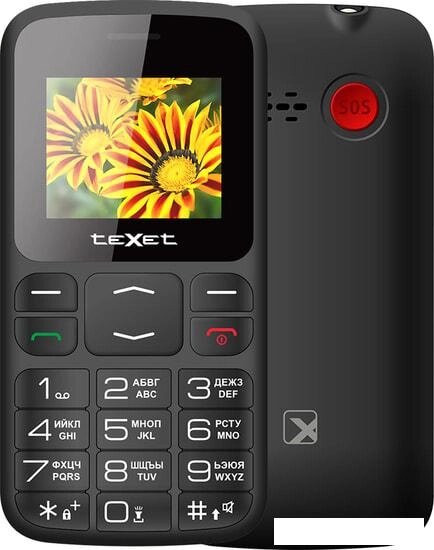 Мобильный телефон TeXet TM-B208 (черный) от компании Интернет-магазин marchenko - фото 1
