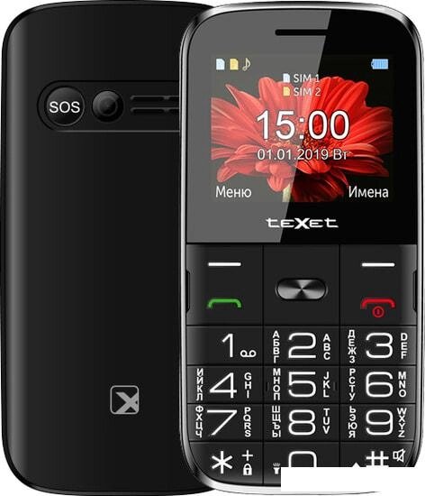 Мобильный телефон TeXet TM-B227 (черный) от компании Интернет-магазин marchenko - фото 1