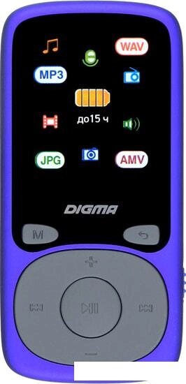 MP3 плеер Digma B4 8GB (синий) от компании Интернет-магазин marchenko - фото 1
