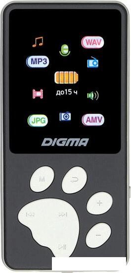 MP3 плеер Digma S4 8GB (серый/серебристый) от компании Интернет-магазин marchenko - фото 1