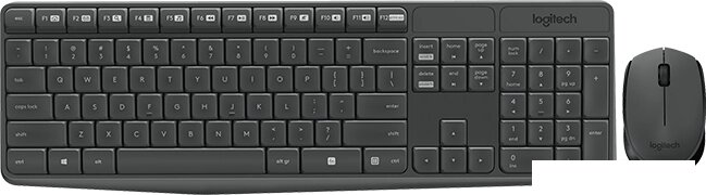 Мышь + клавиатура Logitech MK235 Wireless Keyboard and Mouse [920-007948] от компании Интернет-магазин marchenko - фото 1