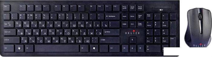 Мышь + клавиатура Oklick 250M Wireless Keyboard & Optical Mouse [997834] от компании Интернет-магазин marchenko - фото 1